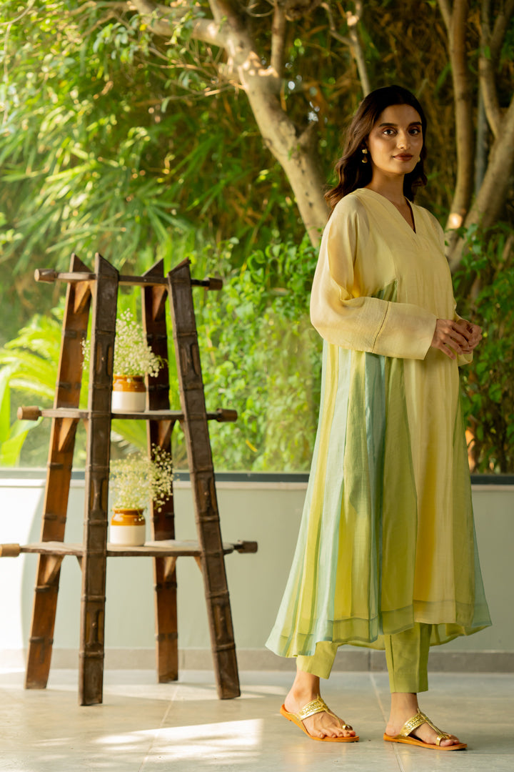 Kalidaar Kurta With Square Armhole